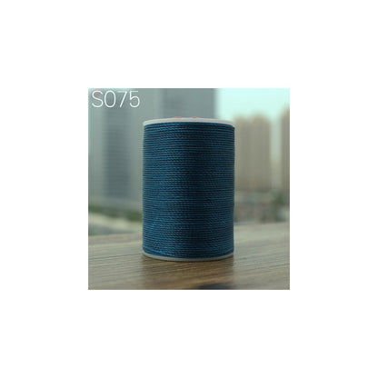 Professional 3 Strands Waxed Lined Thread 0.8mm 60M hand sewing leathercraft