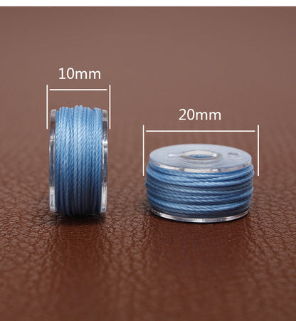 25pcs Colorful Leather Craft Hand Sewing Waxed Thread Spool 0.45mm 0.55mm 0.65m