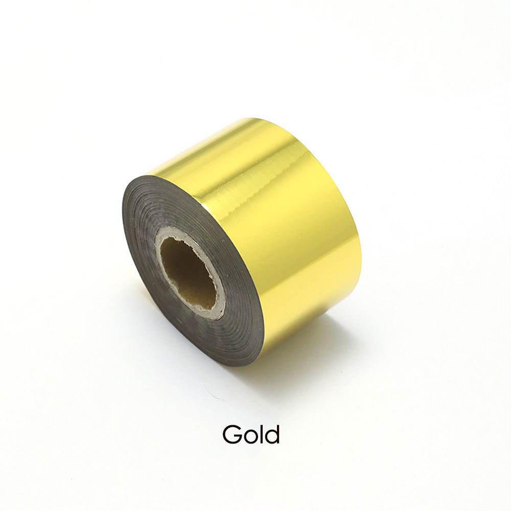 Hot Foil roll Stamping Gilt Paper Heat Transfer Anodized Gilded Paper leather pvc wood emboss logo Tool DIY 120M Length