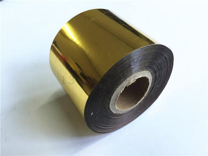 Hot Foil roll Stamping Gilt Paper Heat Transfer Anodized Gilded Paper leather pvc wood emboss logo Tool DIY 120M Length