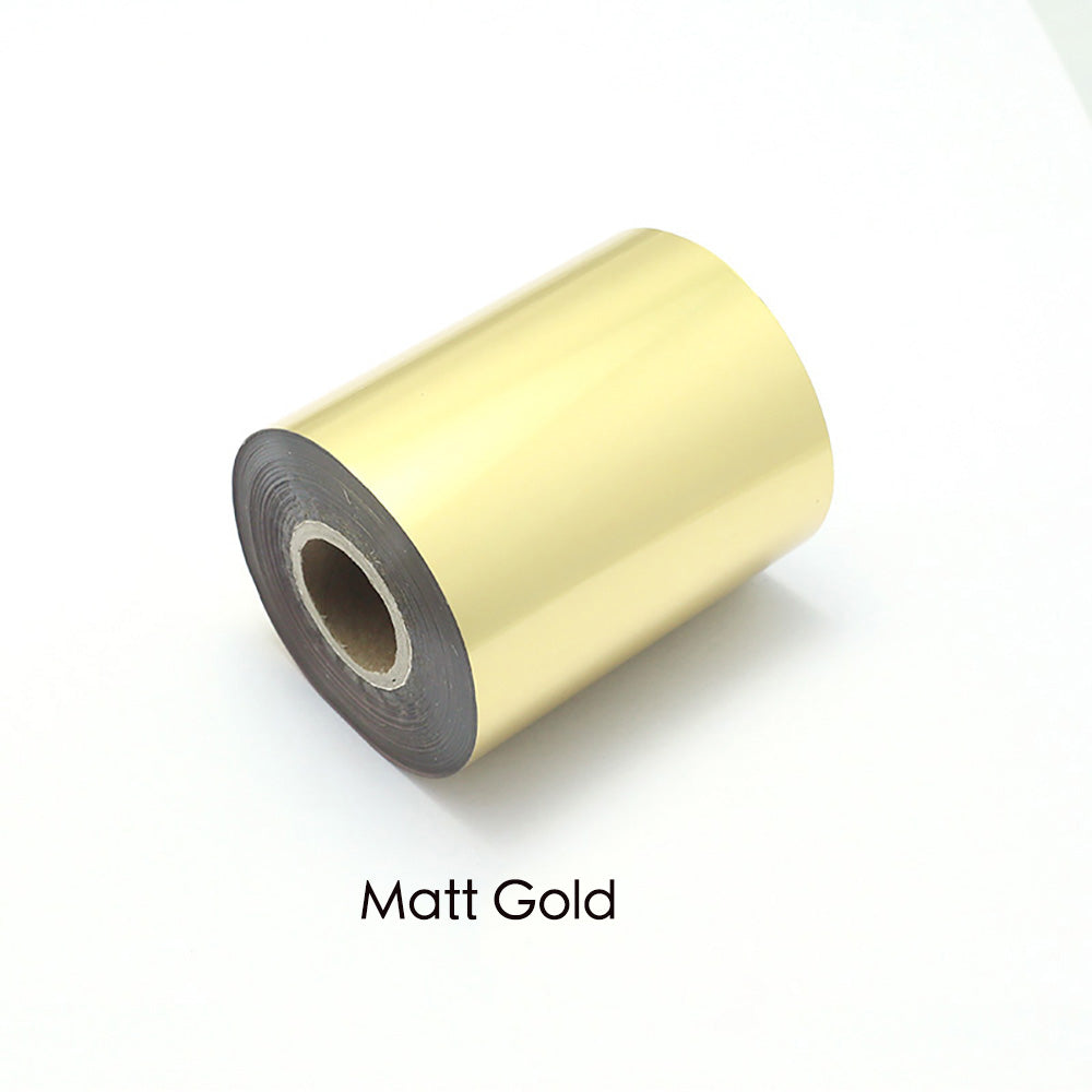 Hot Foil roll Stamping Gilt Paper Heat Transfer Anodized Gilded Paper leather pvc wood emboss logo Tool DIY 120M Length