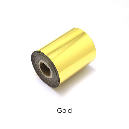 Hot Foil roll Stamping Gilt Paper Heat Transfer Anodized Gilded Paper leather pvc wood emboss logo Tool DIY 120M Length