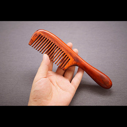 Wood Craft Rosewood Traditional Art Spliching Massage Comb Health Hair Therapy