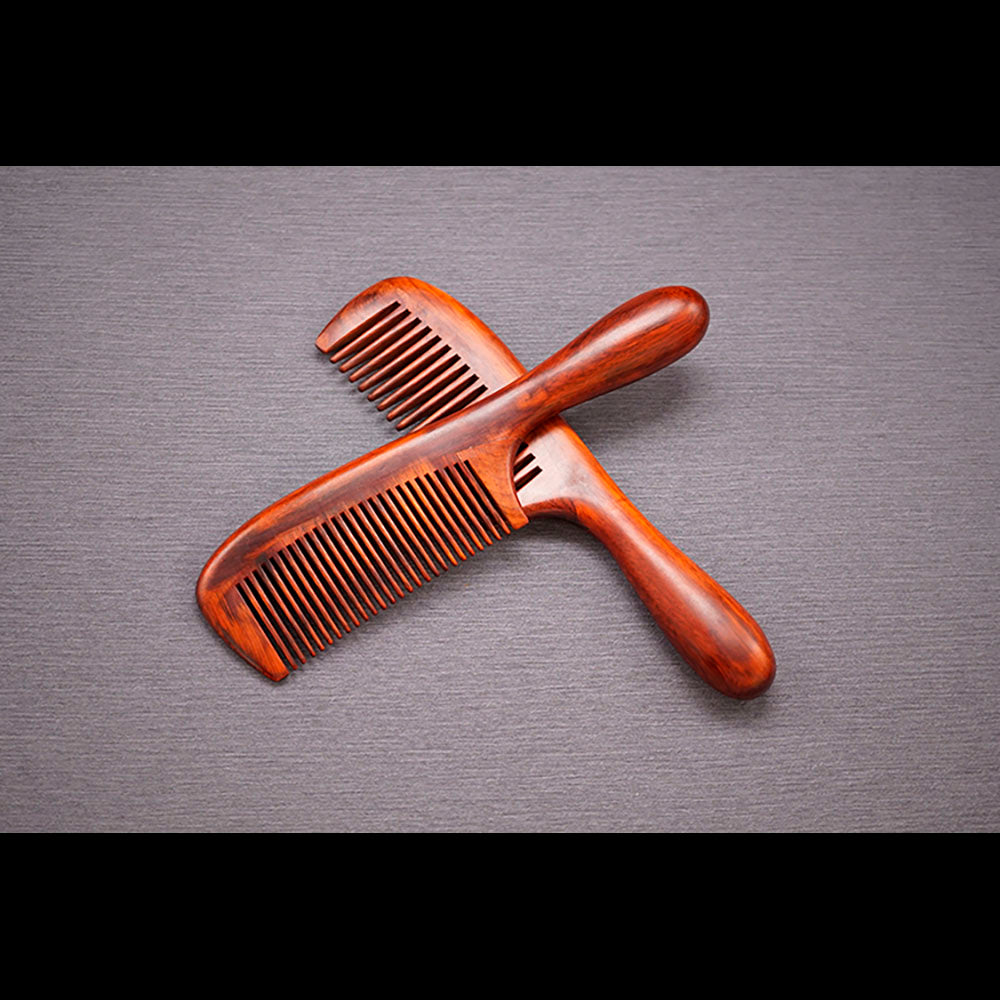 Wood Craft Rosewood Traditional Art Spliching Massage Comb Health Hair Therapy