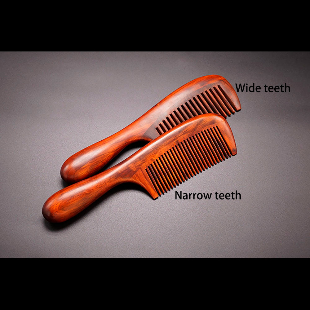 Wood Craft Rosewood Traditional Art Spliching Massage Comb Health Hair Therapy