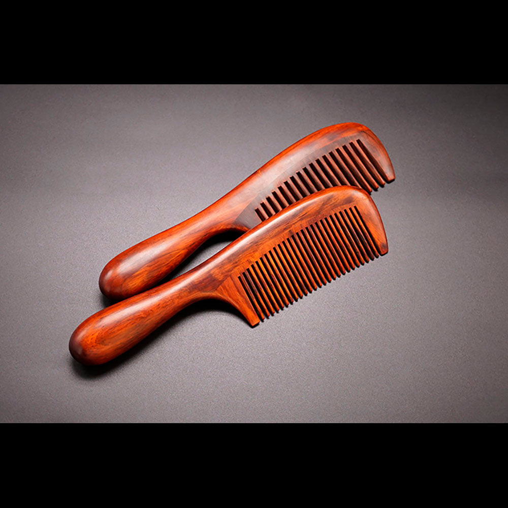 Wood Craft Rosewood Traditional Art Spliching Massage Comb Health Hair Therapy